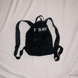 🤍mini black bookbag